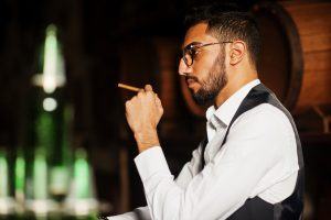 Handsome Well Dressed Professional with  Cannabis